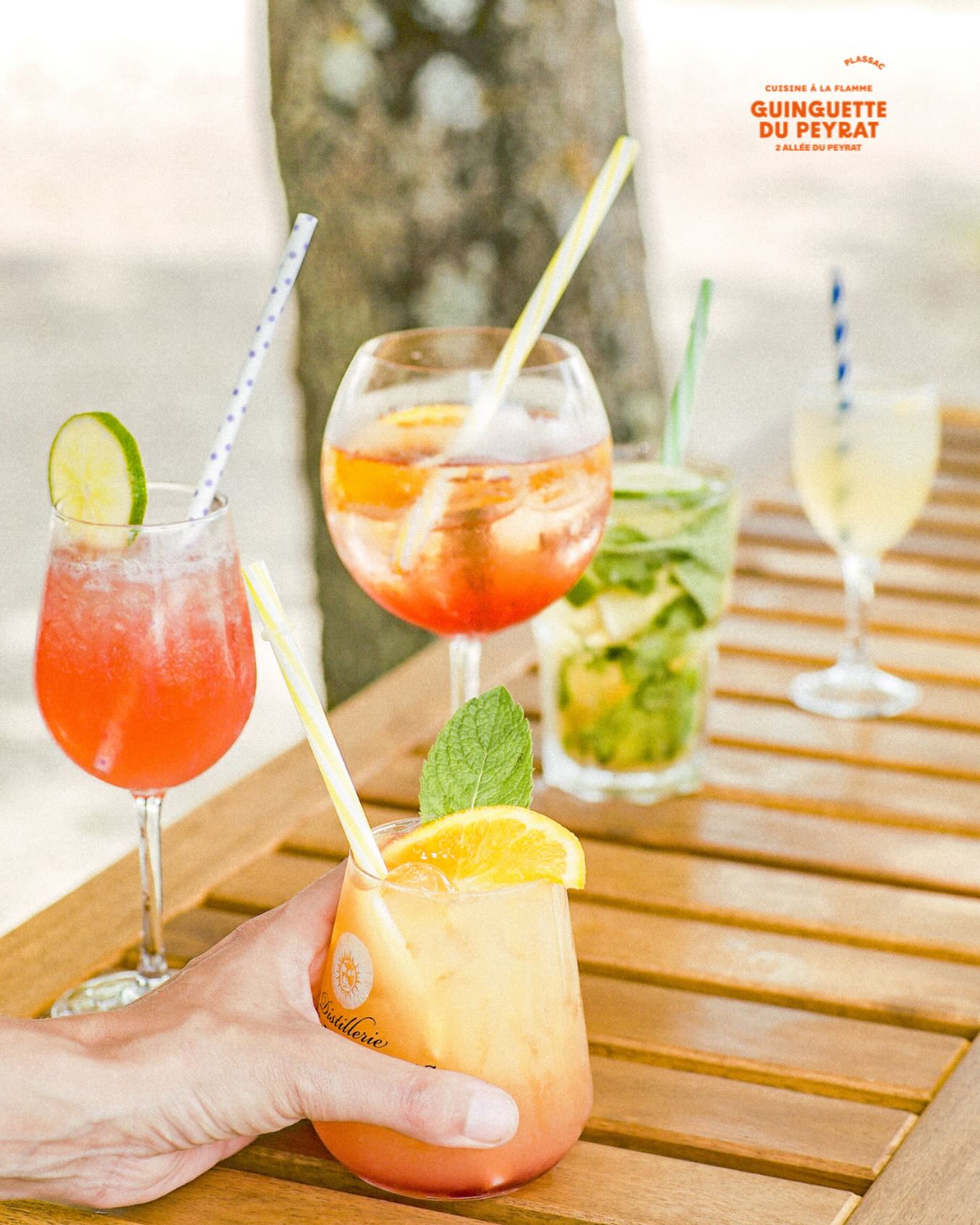 ☀️ La semaine se termine, le soleil brille, les transats n’attendent que vous pour le premier verre du week-end.

Vous êtes plutôt Spritz ou notre cocktail signature le Guinguette du Peyrat ?🍹

📍Guinguette du Peyrat
2 allée du Peyrat, 33390 Plassac 

Guinguette du Peyrat - Nord Gironde- Bonne adresse Bordeaux - Plassac - Blaye - Sud Puest - Été - Afterwork - Quoi faire à Bordeaux