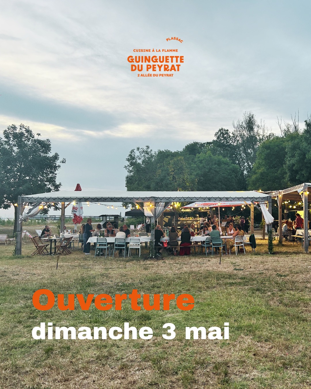 ⛈️ L'été n'est pas encore tout à fait là et le premier pont du mois de mai sera humide ! 😩

Ne pouvant pas vous accueillir dans les meilleures conditions, nous allons attendre que le soleil revienne chauffer nos corps et nos coeurs.

La guinguette revient dimanche 3 mai dès midi.

📍 Guinguette du Peyrat
2 allée du Peyrat, 33390 Plassac

Guinguette du Peyrat - Nord Gironde - Bonne adresse Bordeaux - Plassac - Blaye - Sud Ouest - Été - Afterwork - Quoi faire à Bordeaux