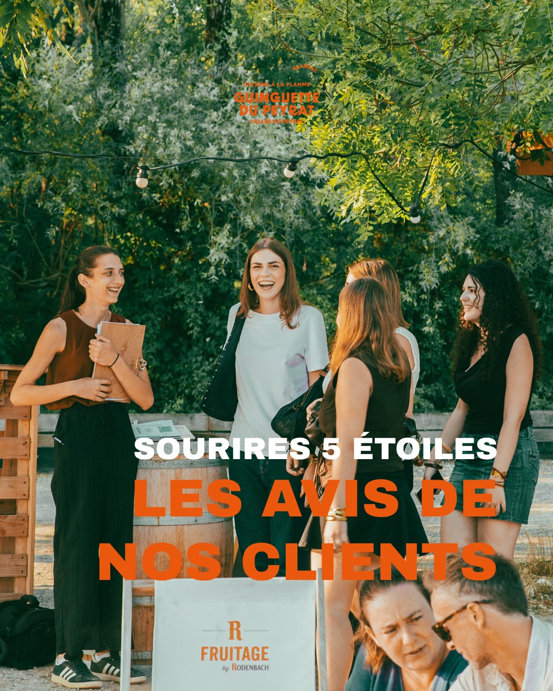 ⭐ SOURIRES 5 ÉTOILES : VOS AVIS SONT NOTRE PLUS BELLE RÉCOMPENSE ! ⭐

Que ce soit un grand sourire partagé à l'accueil, un mot chaleureux glissé à l'équipe en fin de soirée ou un adorable commentaire laissé en ligne... MERCI ! 💛

Chaque encouragement, chaque marque de sympathie et chaque témoignage de satisfaction nous vont droit au cœur.

🤝 POUR TOUTE L'ÉQUIPE, ÇA CHANGE TOUT !
Derrière chaque cocktail servi, chaque plat préparé au brasero et chaque moment passé dans nos transats, il y a toute une équipe qui se donne à 200 % pour vous faire vivre une parenthèse magique.

Savoir que vous repartez le cœur léger et la banane jusqu'aux oreilles, c'est notre plus grande fierté et notre meilleure source d'énergie ! 🔥✨

💬 UN PETIT MOT SUR GOOGLE ?
Vous êtes venus passer un bon moment chez nous récemment ?
Si l'expérience vous a plu, prenez 30 secondes pour nous laisser votre avis (et vos 5 étoiles ⭐️) sur Google !

Pour une structure comme la nôtre, vos étoiles et vos recommandations comptent énormément. Ça booste toute l'équipe au quotidien et ça aide de futurs épicuriens à découvrir la Guinguette ! 🙏

Et pour ceux qui ne sont pas encore passés... venez partager la chaleur de notre équipe, la fraîcheur de nos verres et la beauté du sunset au bord de l'eau ! 🍹🌅

⏱️ Horaires : Ouvert du mardi au dimanche dès 17h00 (et les midis du week-end).
📍 La Guinguette du Peyrat, @plassac .

👇 Un immense merci pour votre fidélité et votre bonne humeur au quotidien !

#GuinguetteDuPeyrat #Sourires5Etoiles #AvisClients #Merci #EquipeDeChoc #Convivialite #Plassac #SortirEnGironde #SunsetGironde #EspritGuinguette #BordeauxLocal