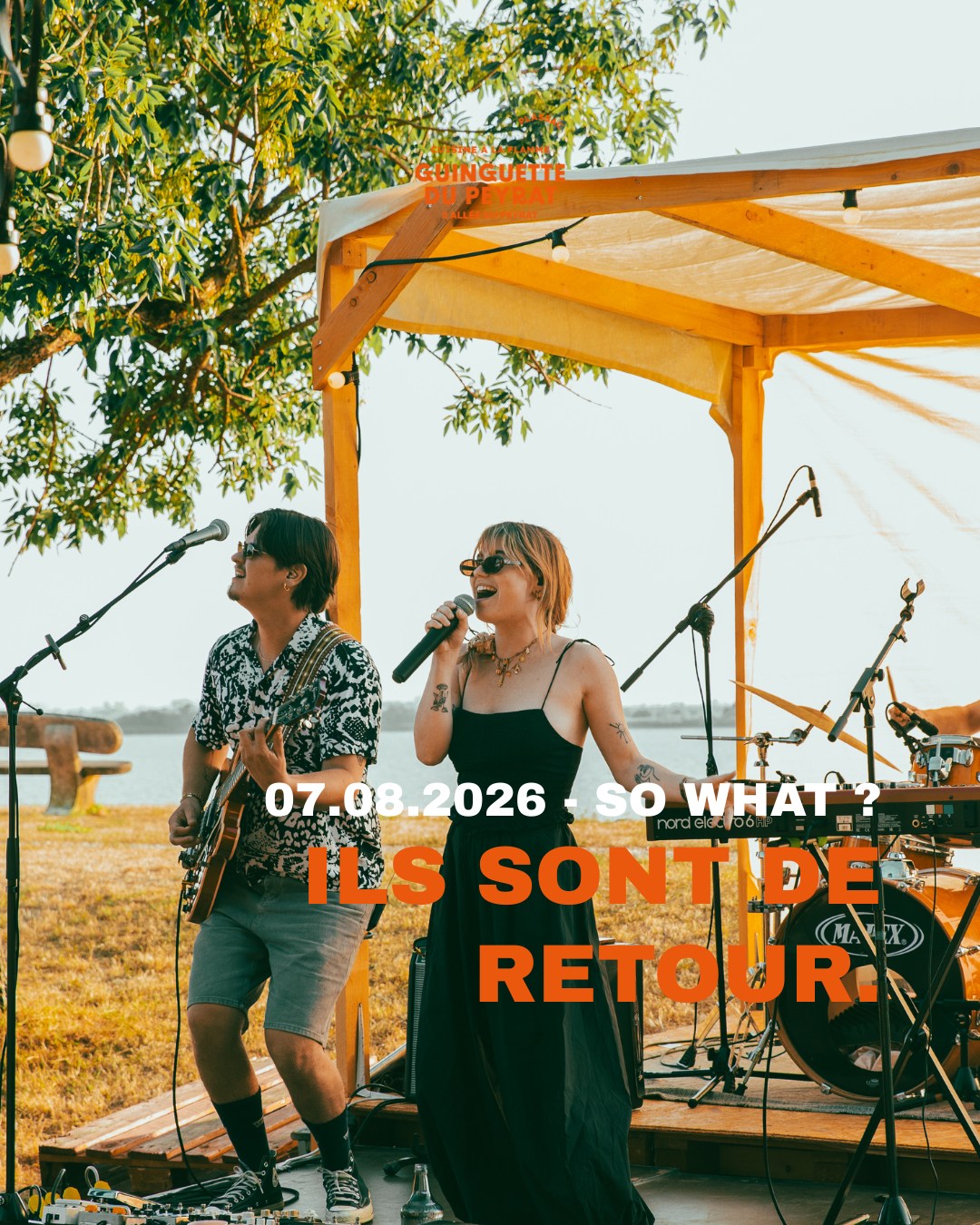 🎸🔥 ILS SONT DE RETOUR : SO WHAT ? EN CONCERT CE VENDREDI 7 AOÛT ! 🔥🎸
Vous nous l'avez réclamé tout l'été, le moment est enfin venu ! Ce vendredi 7 août dès 20h30, la Guinguette repasse en mode grande scène pour accueillir à nouveau l'énergie débordante du groupe s@sowhat_theband ? ! ⚡✨
🎤 AU PROGRAMME DE VOTRE SOIRÉE :
🎶 La voix magnétique de Cléo : Porté par son charisme et un grain de voix envoûtant, le groupe va faire grimper la température au bord de l'estuaire !
🎸 Les pépites Pop-Rock (FR & UK) : Des reprises ultra-efficaces des plus grands classiques français et internationaux comme M83, Depeche Mode ou encore The
Cure. Un répertoire taillé sur mesure pour chanter à tue-tête et danser les pieds dans l'herbe !
🍹 L'ambiance Guinguette : Un cocktail frais à la main (Spritz Pampelle'up, Mojito...), les tapas du moment et les succulentes grillades au brasero du Chef Ludo. 🥩
🚨 RAPPEL IMPORTANT : PENSEZ À RÉSERVER ! 🚨
Lors de leur précédent passage, l'ambiance était survoltée et les places sont parties très vite ! Pour être certain d'avoir votre table face à la scène (ou votre spot idéal face au coucher de soleil), ne tardez pas à réserver.
⏱️ Quand ? Vendredi 7 août dès 17h00 (début du concert à 20h30).
📍 Où ? La Guinguette du Peyrat, Plassac.
📞 Réservations : Par sms au 06 56 68 59 69 !
👇 Taguez en commentaire la personne avec qui vous allez venir chanter ce vendredi soir !
#GuinguetteDuPeyrat #SoWhat #ConcertLive #PopRock #IlsSontDeRetour #Plassac #SortirEnGironde #SunsetGironde #EspritGuinguette #PensezAReserver #BordeauxLocal