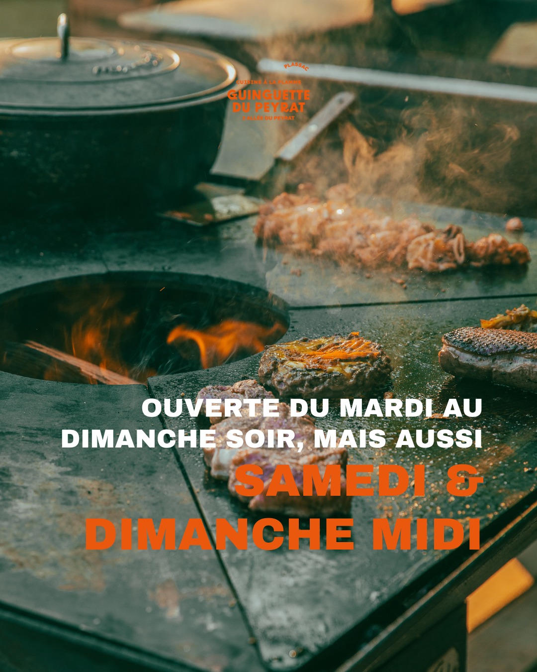 ☀️🌿 LE SECRET LE MIEUX GARDÉ DU WEEK-END : LA GUINGUETTE EN JOURNÉE ! 🌊✨

Chaque soir, vous êtes très nombreux à venir faire la fête, admirer le sunset et déguster nos grillades au brasero (et on vous en remercie du fond du cœur ! 🙏).

Mais saviez-vous que la Guinguette offre une tout autre magie... en pleine journée ?

Le samedi et le dimanche midi, le décor change de rythme pour laisser place à la détente absolue, au calme et à la douceur du bord de l'eau. C'est le rendez-vous idéal pour prendre le temps et flâner les pieds dans l'herbe ! 🍃

🏖️ POURQUOI VOUS ALLEZ ADORER NOS MIDIS DU WEEK-END :
🥩 Le bon repas à la flamme : Dégustez nos pièces au brasero préparées par Ludo & Théo, nos légumes colorés, nos patatas bravas et nos tapas sous la brise de l'estuaire.

🎯 Tirer ou pointer ? Profitez de votre halte pour lancer une partie de pétanque endiablée sur les terrains situés juste à côté !

🏛️ Escapade bucolique : L'occasion parfaite pour faire une jolie petite balade dans le charmant village de Plassac juste avant ou après votre repas.

🍦 Ouverture en continu : Pas besoin de vous presser ! On enchaîne naturellement l'après-midi avec une gaufre gourmande ou une coupe de glace rafraîchissante.

🪁 Le paradis des enfants (et la tranquillité des parents) : Un immense terrain de jeu au grand air pour courir et s'amuser pendant que vous chillez sereinement dans un transat.

🛋️ En famille, entre amis ou pour une pause gourmande improvisée, venez goûter à la douceur de nos midis et de nos après-midis !

⏱️ Horaires du week-end : Ouvert samedi & dimanche dès 12h00 (et du mardi au dimanche soir).

📍 La Guinguette du Peyrat, Plassac.

📞 Conseil d'ami : pensez à réserver votre table pour le déjeuner !

👇 Taguez en commentaire votre partenaire de pétanque ou de balade pour ce week-end ! 🎯🥐

#GuinguetteDuPeyrat #SamediMidi #DimancheMidi #PetanqueEtApero #VillageDePlassac #DejeunerEnPleinAir #AuBordDeLeau #WeekendEnFamille #Plassac #SortirEnGironde #BordeauxLocal #EspritGuinguette